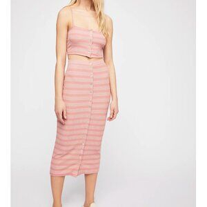 NWOT Free People Picnic Party Set in Mink Pink - Size XS